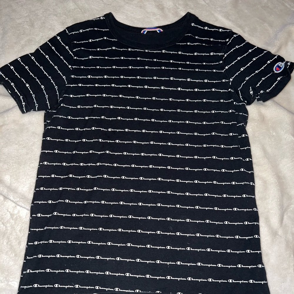 Black champion tee